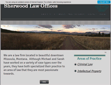 Tablet Screenshot of mjsherwoodlaw.com